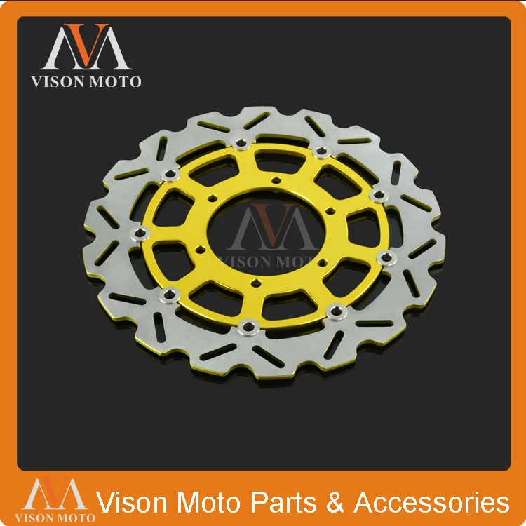 

2PCS Front Floating Brake Disc Rotor For Suzuki GSF1250 BANDIT 07-11 GSF650 07-12 DL650 V-STROM 07-12 GSR600 06-10 GSR400 06-08