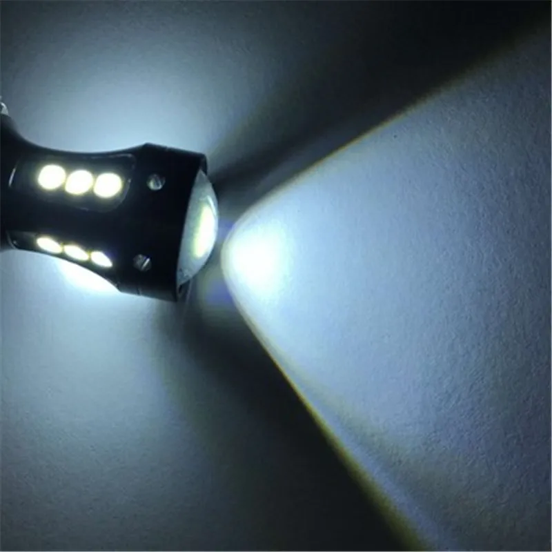 2 шт. H4 светодиодные фары для автомобиля мотоцикла 3030 18SMD LED супер яркие 18 Вт 12В
