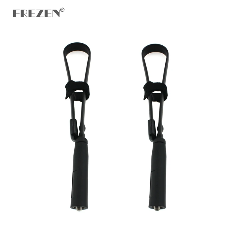 2-PCS CS Tactical Antenna SMA-Female Dual Band VHF UHF Gain Foldable Ruler Antenna For Baofeng UV-5R UV-82 Walkie Talkie