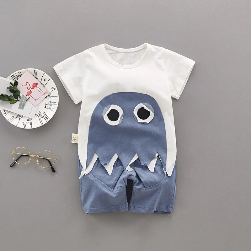 Комплекты одежды для маленьких мальчиков лето 2019 Одежда новорожденных костюм