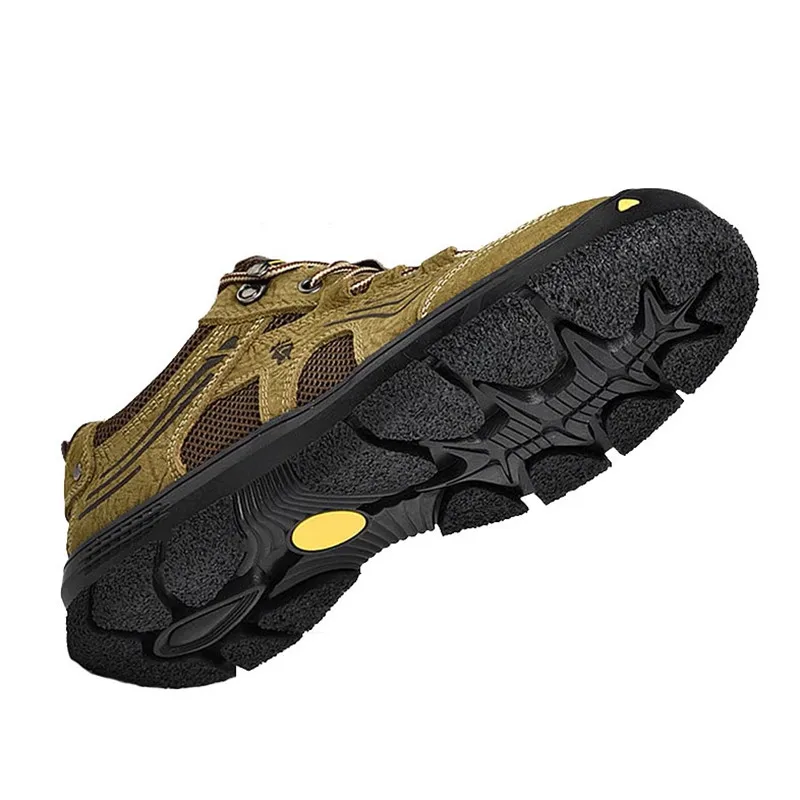 Новая мужская обувь для походов кожаная повседневная уличная дышащая