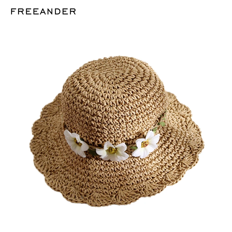 Freeander 2018 новые модные шляпы Fedoras Складная Кепка однотонные пляжные Панамы Шляпа