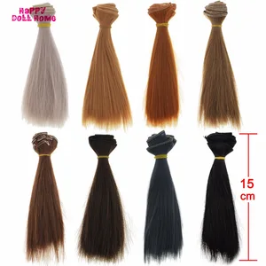 Парик для шарнирной куклы сделай сам, 15*100 см, блестящий кукольный парик для Барби, кукла 13, 14, 16, голова куклы, аксессуары сделай сам, парики, игрушки, 1 шт.