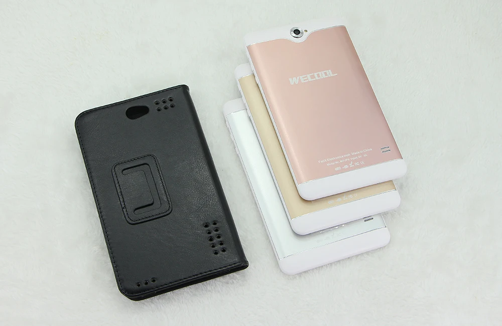 WeCool 7 дюймов Android 3g телефонный звонок планшетный ПК с ips 1024X600 разрешение четырехъядерный двойной слот для sim карты и WCDMA gps FM Phablet 4 цвета