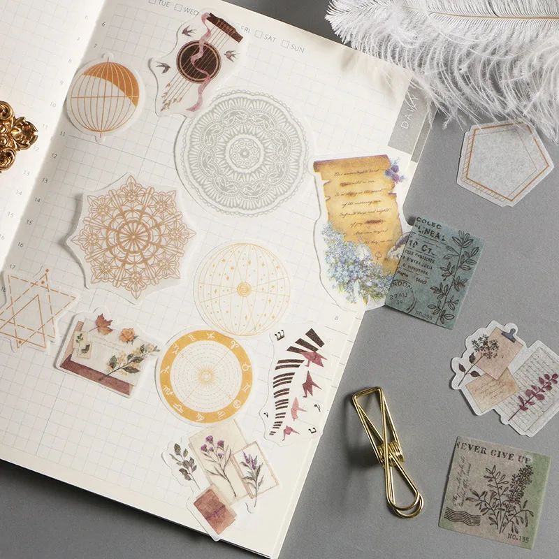 40 шт./компл. из города филармонического бумажные наклейки посылка DIY Дневник