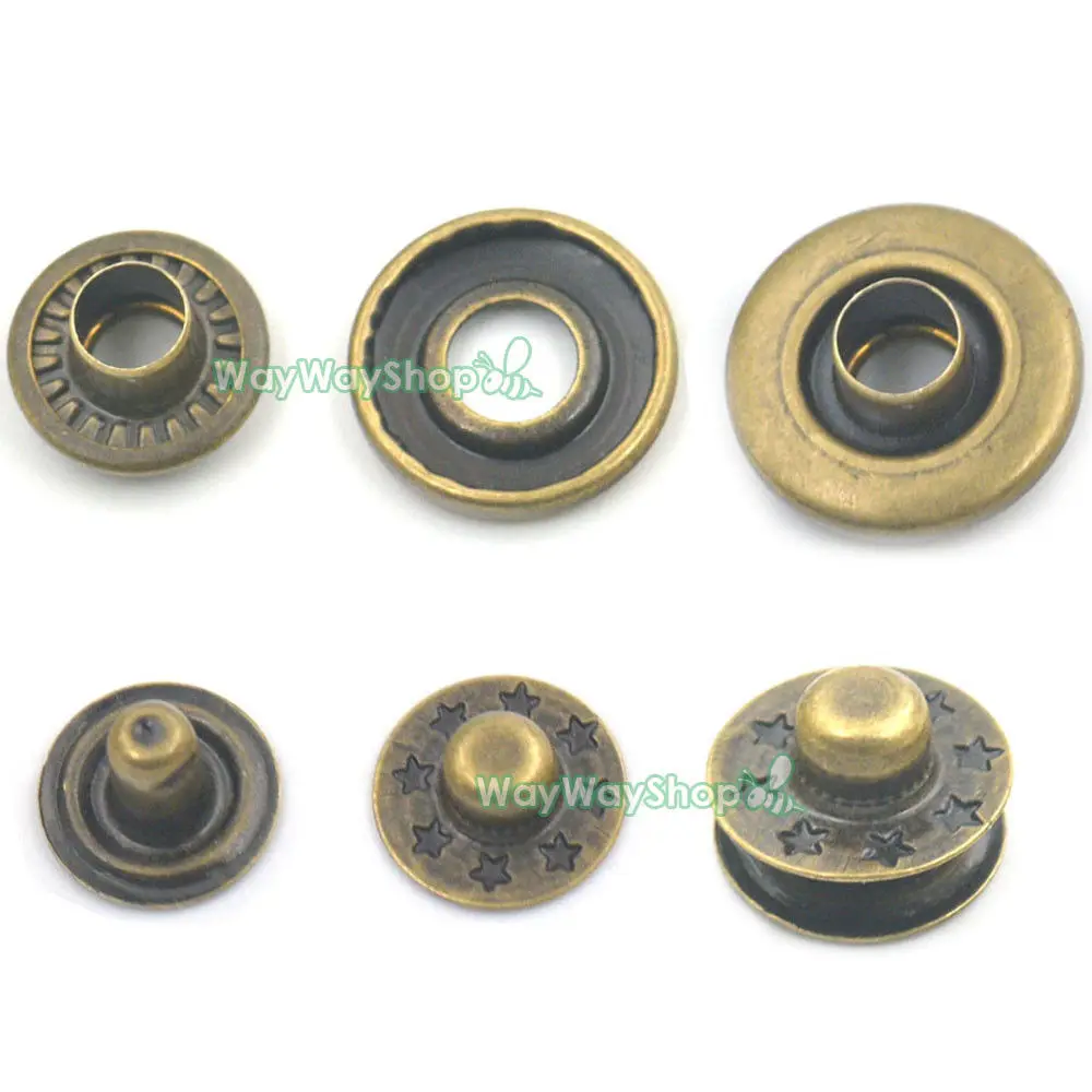 20 шт. Быстрая заклепка искусственная кожа металлическое отверстие кнопки