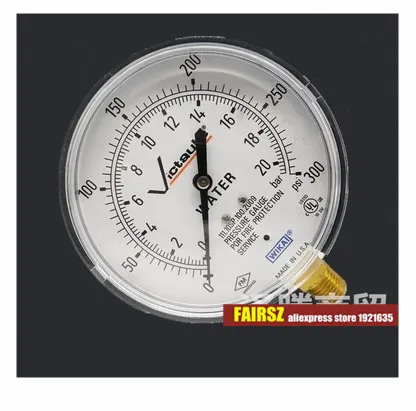 США Victaulic WIKA WATER 111.10SP.100 300psi манометр для противопожарной воды 111.10SP. 100