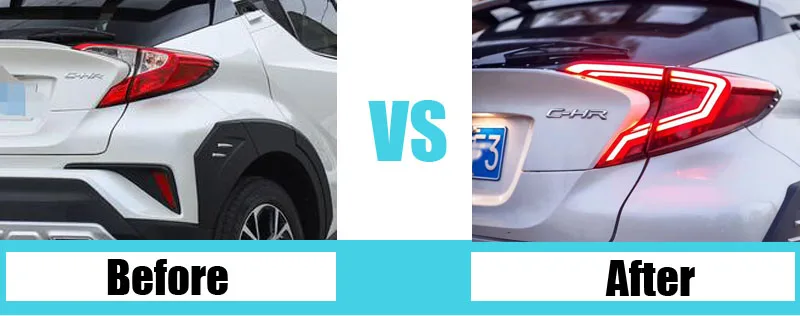 Автомобильный Стайлинг задние фонари для Toyota CH-R C-HR CHR светодиодные задние фары Противотуманные фары задние фары DRL+ тормоз+ Парк+ Сигнальные огни
