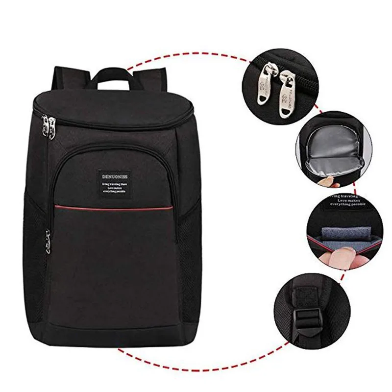 outdoor picnic bag camping cooler backpack insulated waterproof food bag for travel lunch box ice pack picnic backpack for beer free global shipping