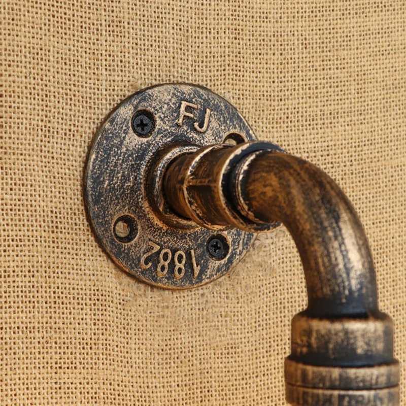 Винтажная водопроводная настенная лампа E27 в стиле лофт 4 цвета 220 В | Лампы и