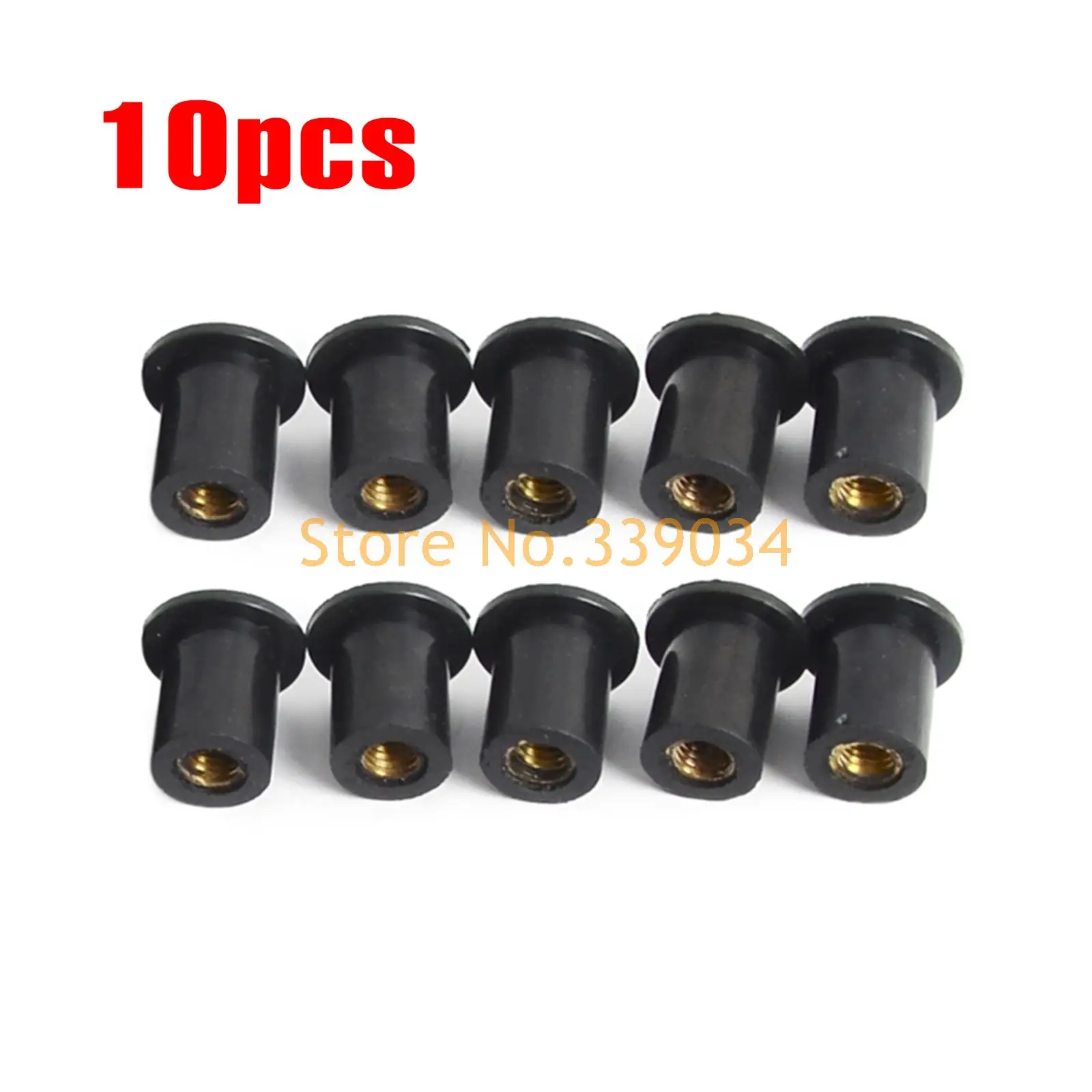 M5 10 шт. резиновая прокладка хорошо Метрическая гайки для ветрового стекла Honda CBR 600