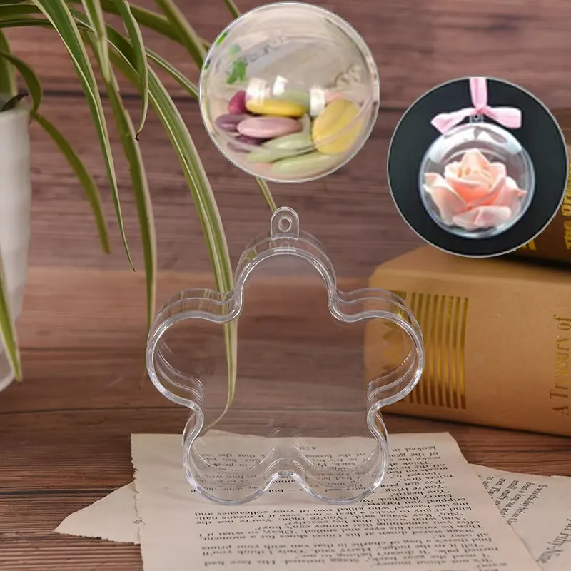 1 шт. прозрачный шар Рождественское украшение дерево свадебный подарок