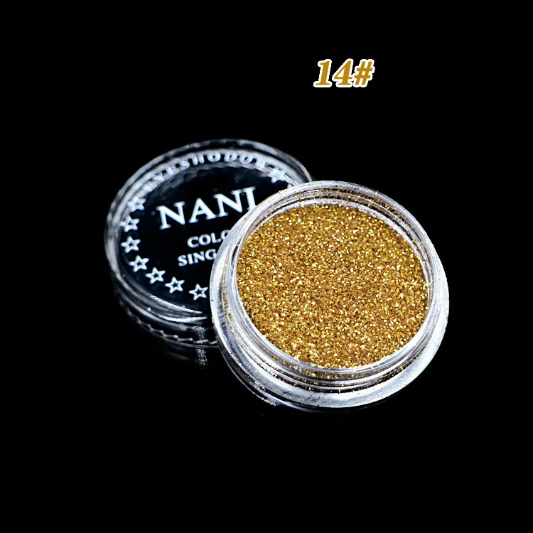 14Gold BearPaw, 24 цвета, алмазные мерцающие тени для век, блестящие пигментные тени для лица и тела, рассыпчатая пудра, мерцающие тени для век, косметика для красоты, 2 г, макияж - Цвет: 14Gold