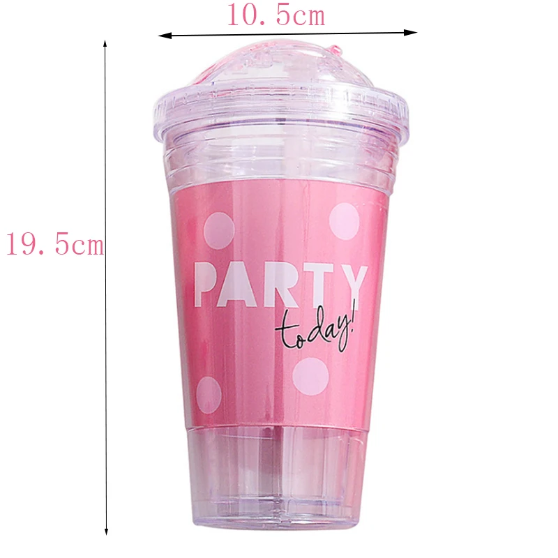 Мультяшные креативные бутылки для воды двойная Корейская девушка любимая чашка