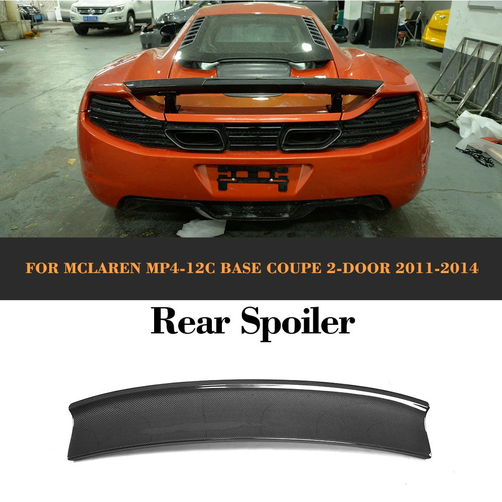 

Carbon Fiber Rear Trunk Boot Active Spoiler Wing for McLaren MP4- 12C Base Coupe 2 Door 2011 2012 2013 2014 Car Styling