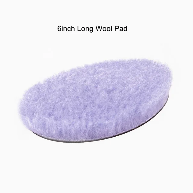 SPTA 6 5.2 Inch Lambs Woollen Car Polishing Buffing Pad Wool Polisher Pads Goods For Car Detailing Waxing Car Auto Polish Buffer - Цвет: Армейский зеленый