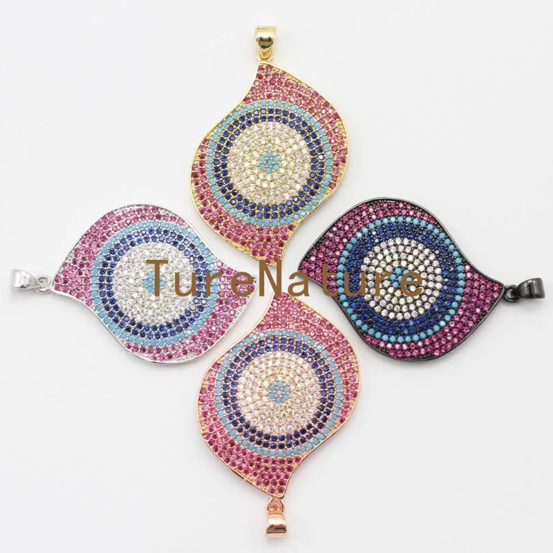 

Wholesale Pendant Jewelry Findings Gold Silver Rose Gold Electroplated Micro Zircon Beaded Charms In 27.8*42.4 mm PM4893