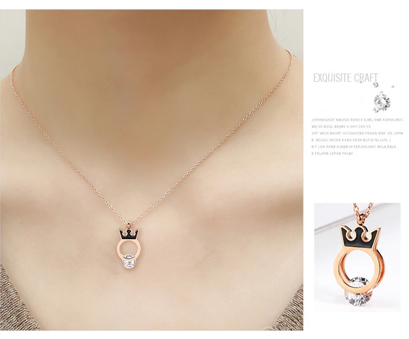 Женское колье из нержавеющей стали чокер с кубическим цирконием и цепочкой