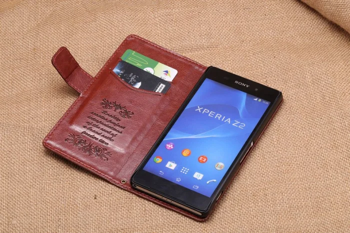 Stand Design Wallet Flip Leather Case For Sony Xperia Z2 Free Shipping | Компьютеры и офис