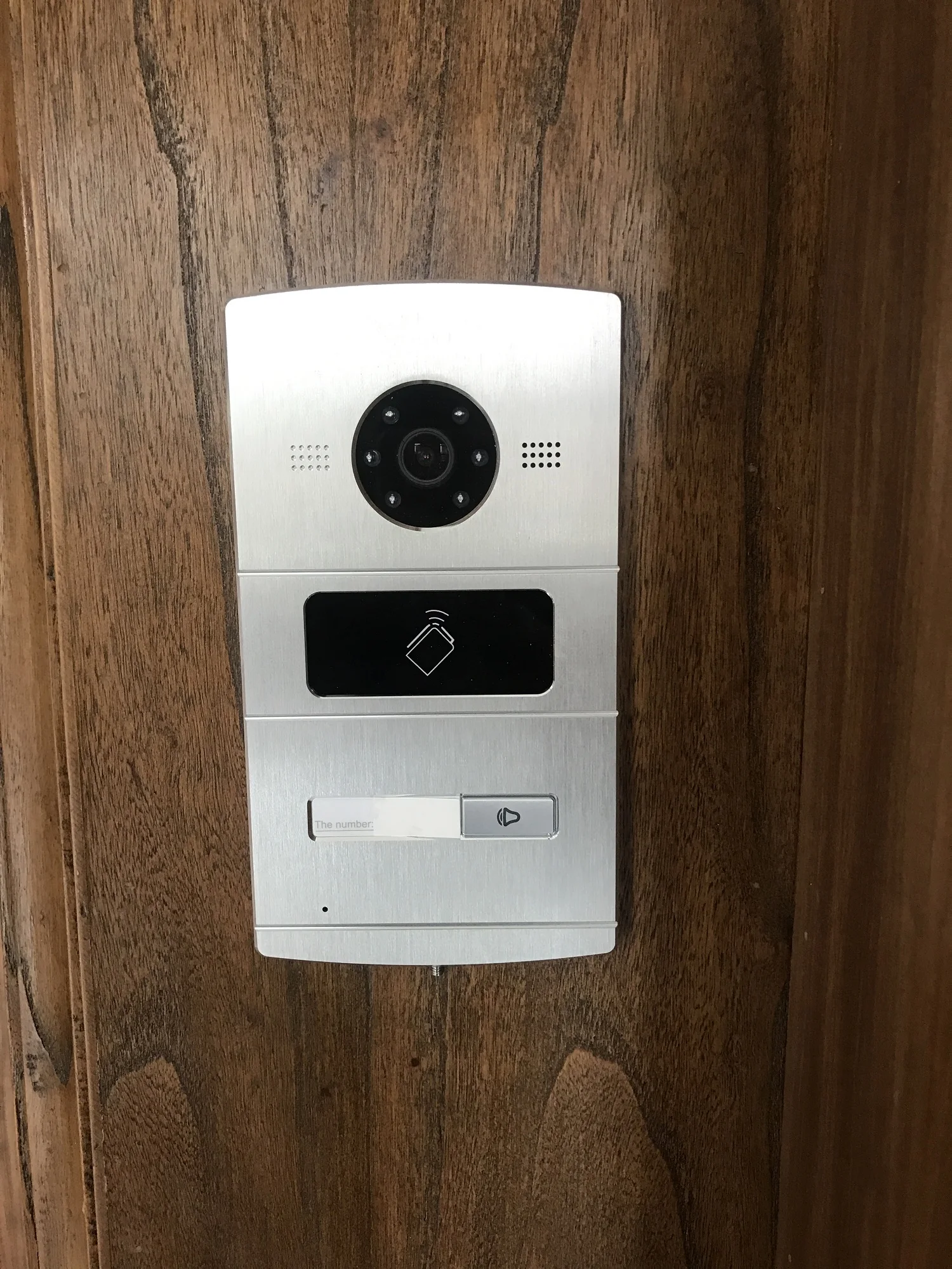 Hik многоязычный 1-4 кнопки IP дверной звонок, домофон, видеодомофон, видеодомофон, водонепроницаемый, 13,56 МГц, RFID платы, ip-интерком