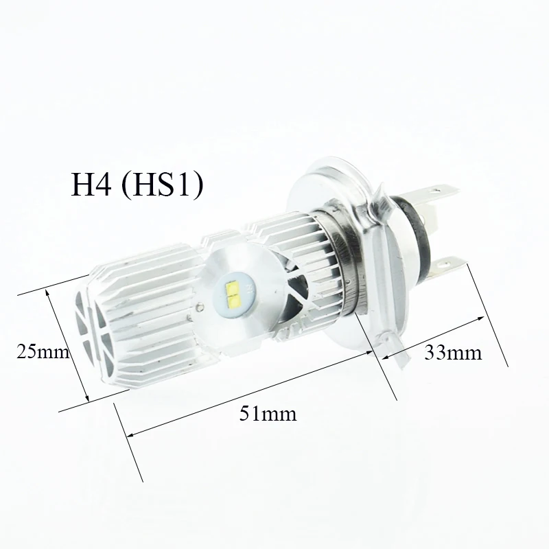 Светодиодные лампы для фар мотоцикла супер яркая мотоциклетная фара H4 HS1 BA20D Hi/Lo