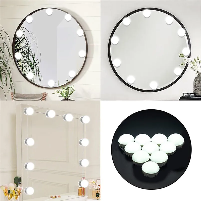 DIY 10LED затемнения косметическое зеркало светильник s Набор для макияжа Голливуда