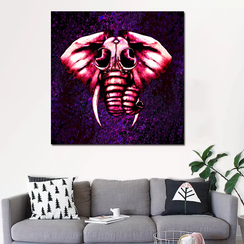 RELIABLI ART Абстрактная картина с животным Elephant With Glasses настенный художественный