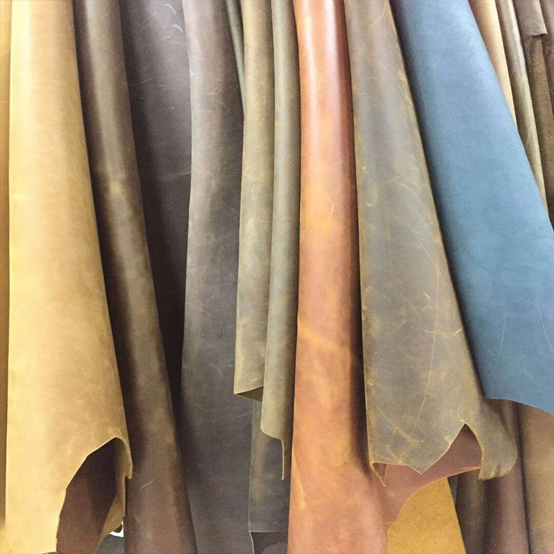 Vintage Top Grained Matte Genuine Crazy Horse Leather Fabric for Sofa/ Dairy cover/Bag/DIY 1.8-2.0mm Free shipping | Дом и сад