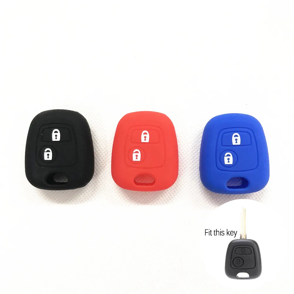 Силиконовый чехол для ключей от машины peugeot 206 307 207 408 Citroen C2 C3 C4 Иран Toyota кожи