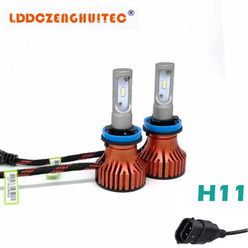LDDCZENGHUITEC T8 H4 Автомобильные светодиодные лампы фар 60 Вт 8000 лм ZES чисветодиодный