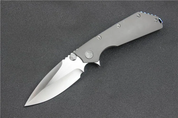 Folding Blade Knife M D2 Titanium TC4 Handle Flipper Survival Camping Knives Tactical Outdoor TooL | Инструменты