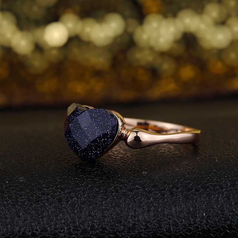 18K позолоченное Кольцо с сердцем Италина Ригант|ring jewelry|crystal ringgold ring jewelry |