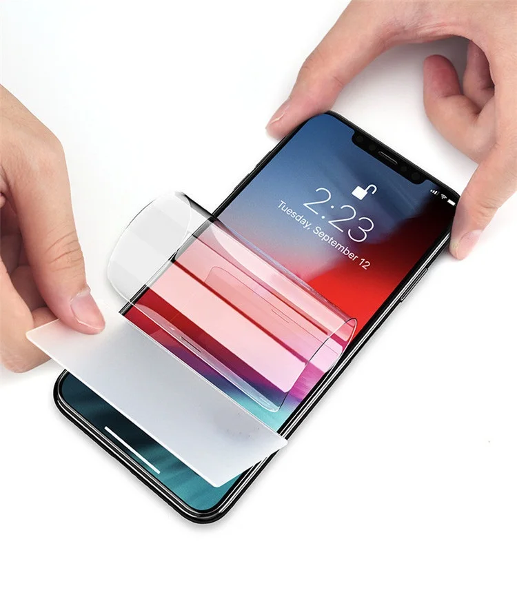 2 шт Передняя и задняя мягкая защитная пленка для экрана iphone X XR XS MAX с инструмент