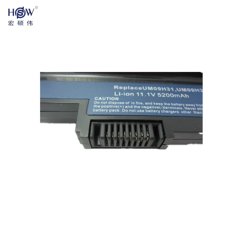 Аккумулятор HSW для ноутбуков Acer Aspire One 6 ячеек 253н 532 AO532h 532G UM09C31 UM09G31 UM09H31 UM09H36 UM09H41