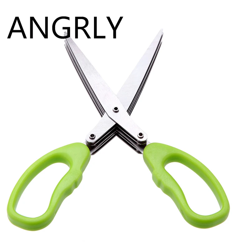 Многофункциональные кухонные ножи из нержавеющей стали 5 Многослойные ножницы