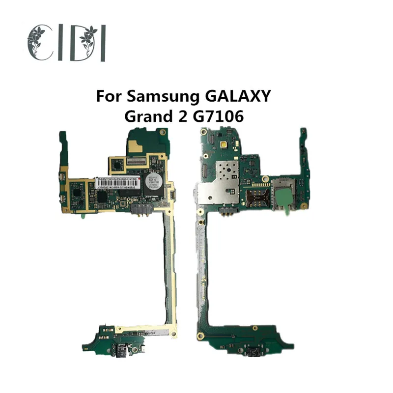 Оригинальная плата CIDI для Samsung GALAXY Grand 2 G7106 полностью рабочий б/у разблокированная