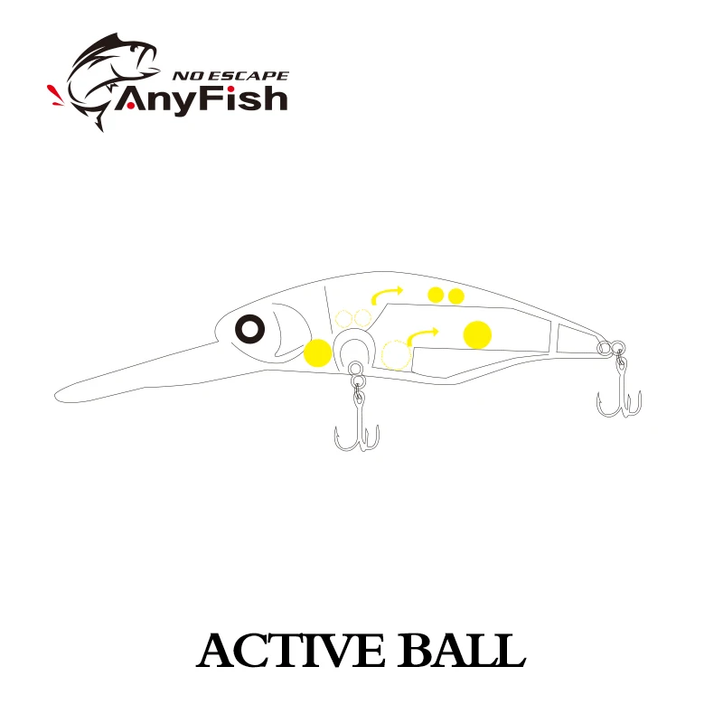 ANYFISH STAR RV SHAD 70F DR плавающая приманка для рыбалки 7 см 9 8 г жесткая с 3D глазами