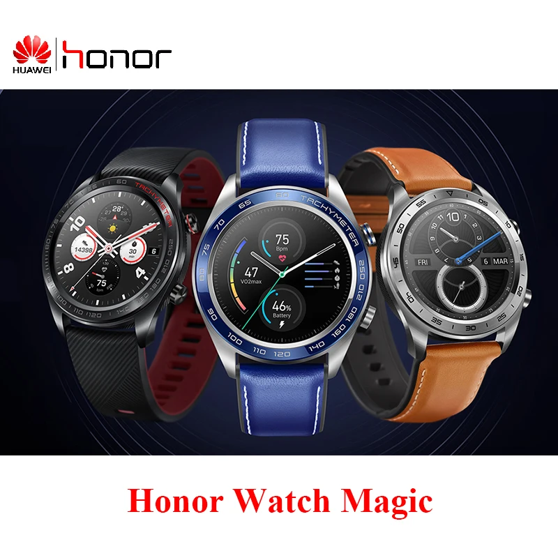 Huawei Honor часы Волшебные умные спортивные пульсометр сон Бег Велоспорт плавание