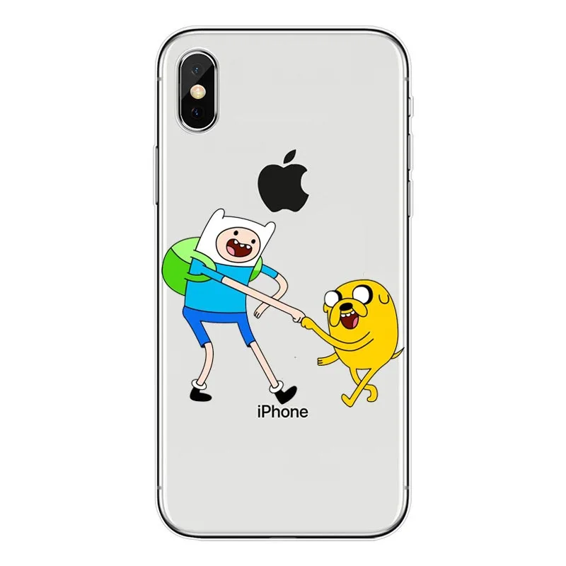 Seracase Adventure Time Мягкий силиконовый чехол из ТПУ для Apple iPhone X 8 7 6 6S Plus 8pius 5 5S