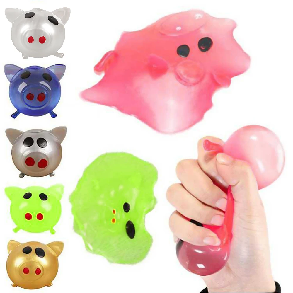

Jello Pig Cute Ball Sticky Anti Stress TPR Vent Toy