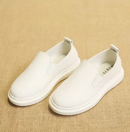 Новые мальчики девочки искусственная кожа дышащий loafer кроссовки детей shoes для