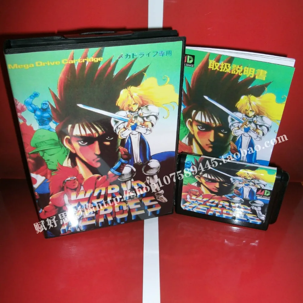 Sega MD игры герои мира с коробкой и руководством для 16 бит игровой картридж Megadrive