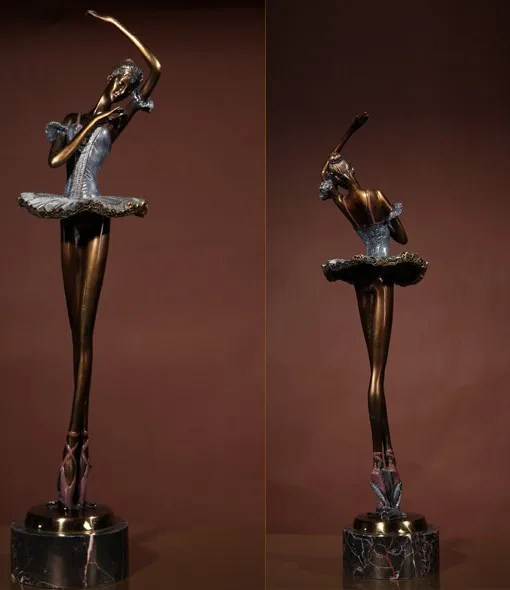 Бронзовая балетная скульптура статуя латунная Статуэтка|sculpture statue|statue sculpturefigurine