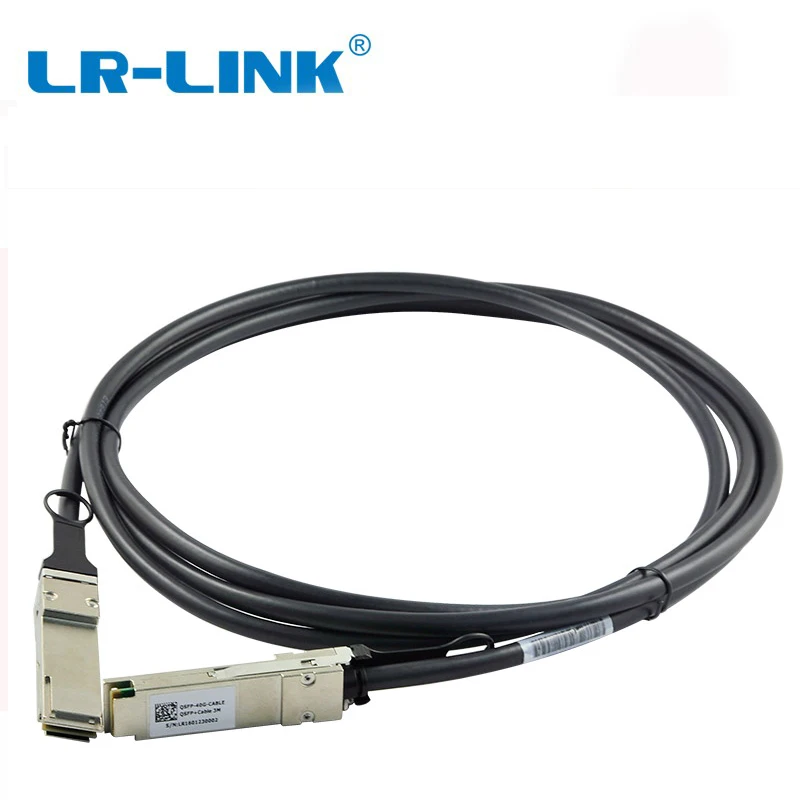LR LINK QSFP + к 3 М 40 г пассивное прямое подключение медного кабеля Twinax|Компьютерные