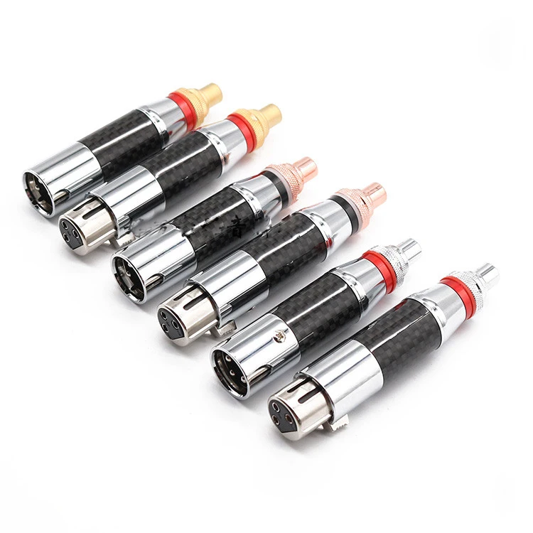

4х XLR штекер-гнездо RCA гнездо адаптер Золотой сбалансированный кабель Разъем