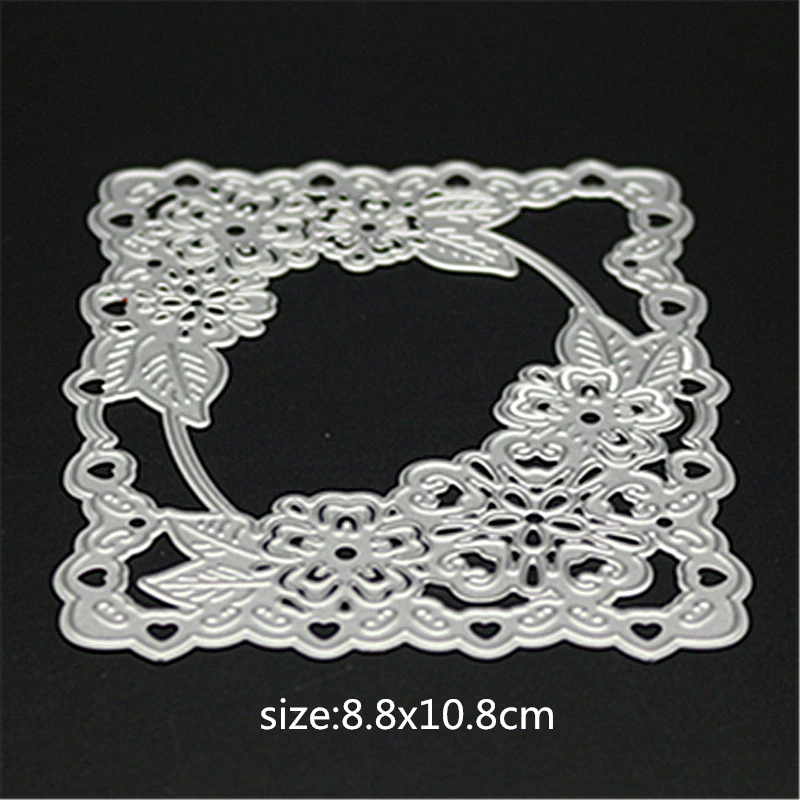 AZSG Flower and leave card Cutting Die for DIY Scrapbooking Decoretive Embossing Stencial Decoative Cards die cutter | Дом и сад