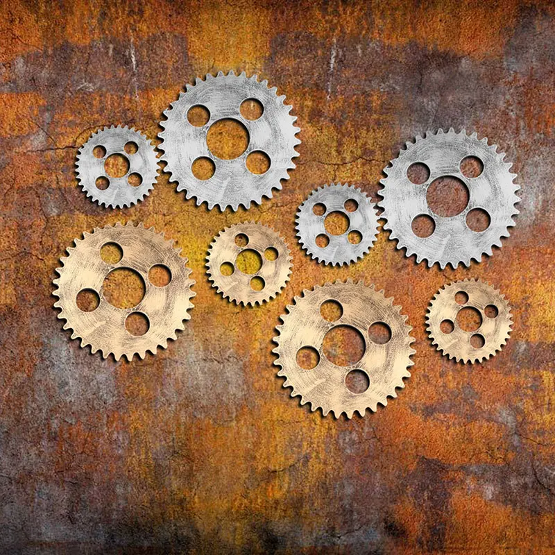 1 шт. настенное искусство винтажный промышленный деревянный Шестерня шикарная