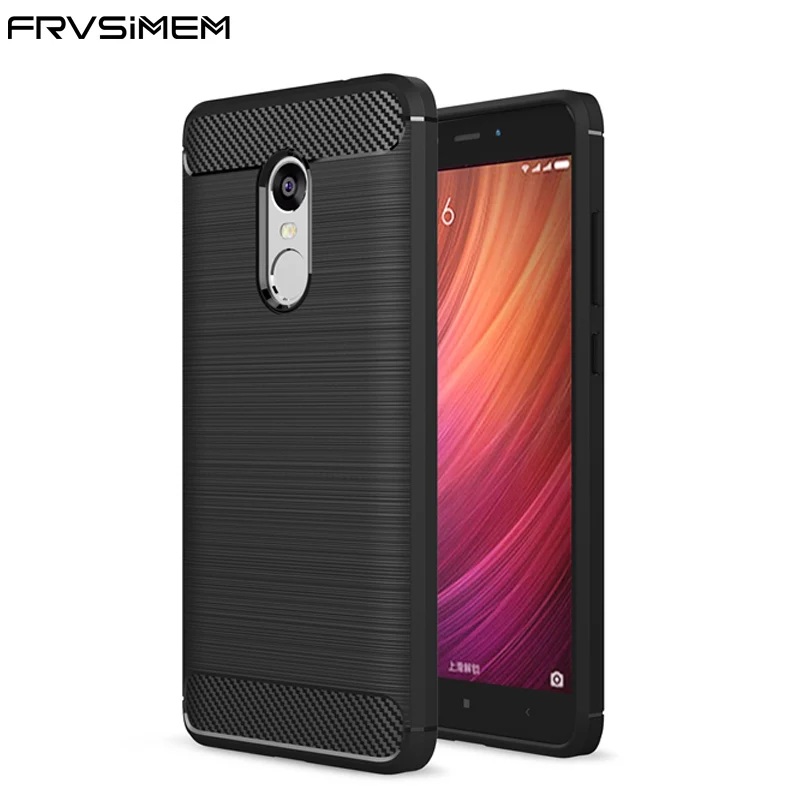 Мягкий чехол FRVSIMEM для Xiaomi Redmi Note 4 Pro Note4 чехлы из углеродного волокна 4X 64 ГБ