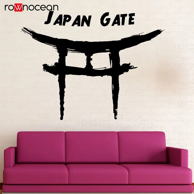 

Creative Design Japan Gate Torii Oriental Culture Vinyl Home Decor Living Room Wall Sticker Removable Interior Decals Quote YD06