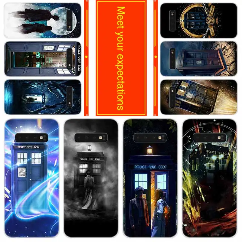 Мягкий чехол для Samsung Galaxy S21 S20 S11 S10 S9 S8 Plus S7 Edge S10e Ultra Tardis Box Doctor Who | Мобильные